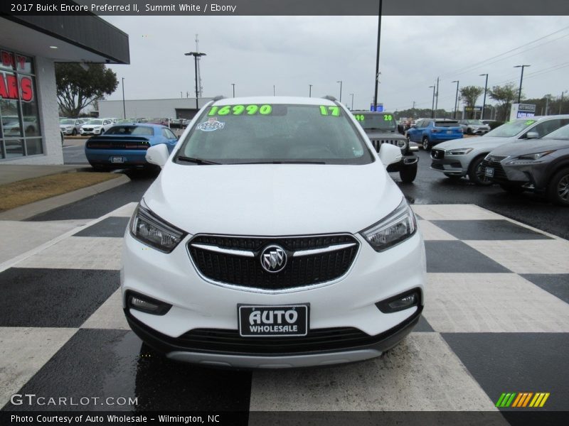 Summit White / Ebony 2017 Buick Encore Preferred II