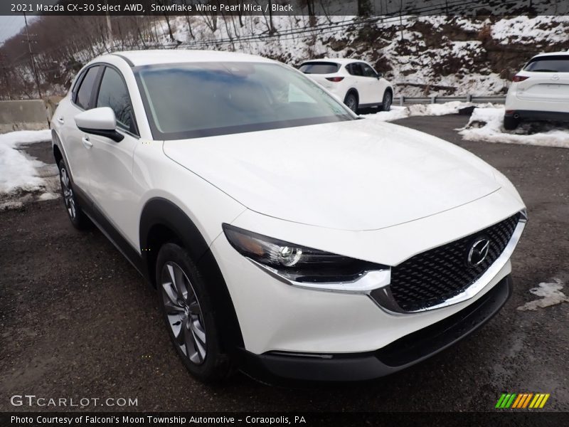 Snowflake White Pearl Mica / Black 2021 Mazda CX-30 Select AWD