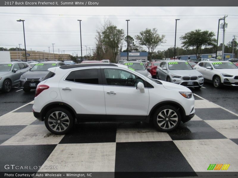 Summit White / Ebony 2017 Buick Encore Preferred II