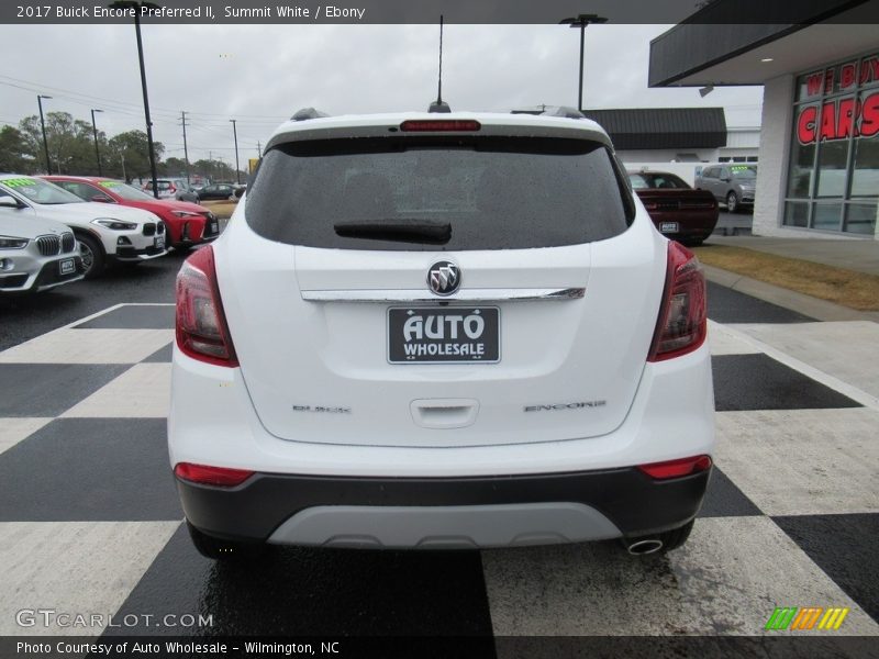 Summit White / Ebony 2017 Buick Encore Preferred II