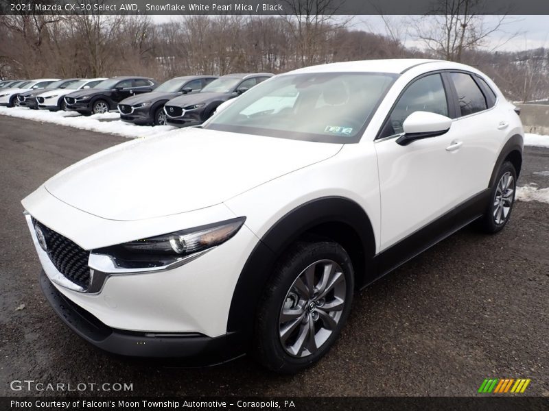 Snowflake White Pearl Mica / Black 2021 Mazda CX-30 Select AWD