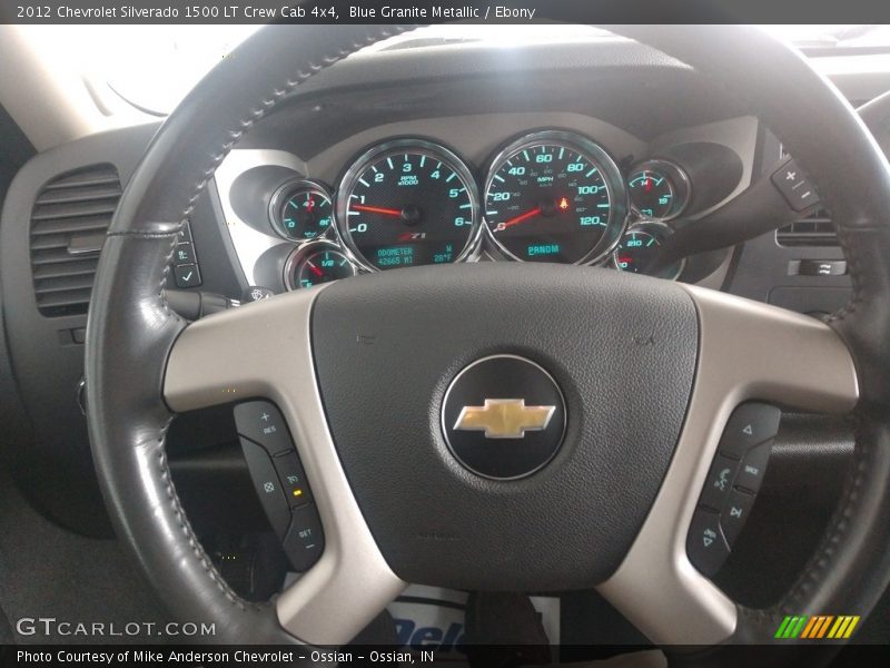 Blue Granite Metallic / Ebony 2012 Chevrolet Silverado 1500 LT Crew Cab 4x4