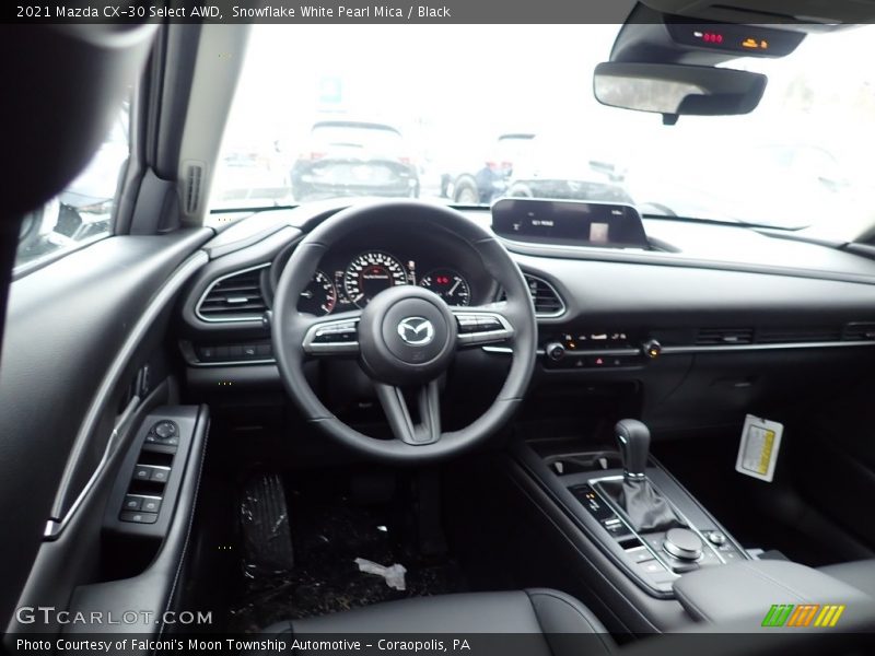 Snowflake White Pearl Mica / Black 2021 Mazda CX-30 Select AWD