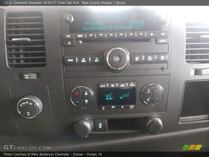 Blue Granite Metallic / Ebony 2012 Chevrolet Silverado 1500 LT Crew Cab 4x4
