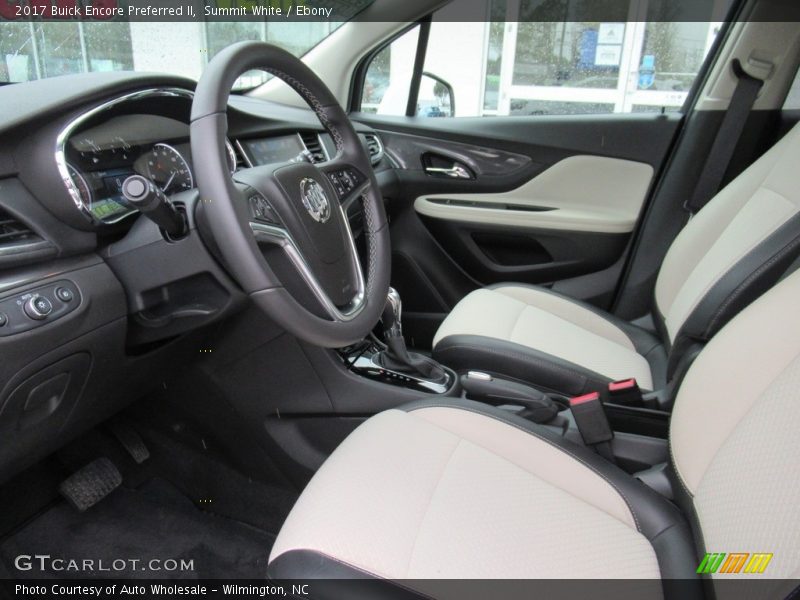 Summit White / Ebony 2017 Buick Encore Preferred II