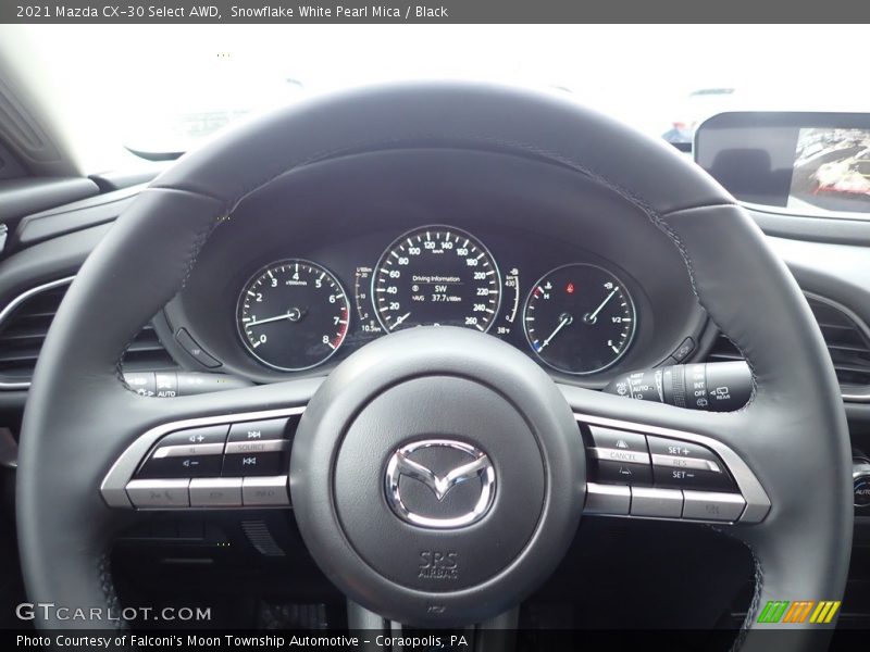 Snowflake White Pearl Mica / Black 2021 Mazda CX-30 Select AWD