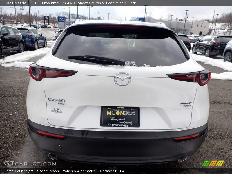 Snowflake White Pearl Mica / Black 2021 Mazda CX-30 Turbo Premium AWD