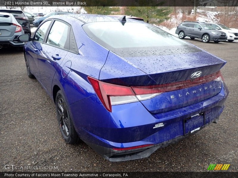 Intense Blue / Black 2021 Hyundai Elantra SEL