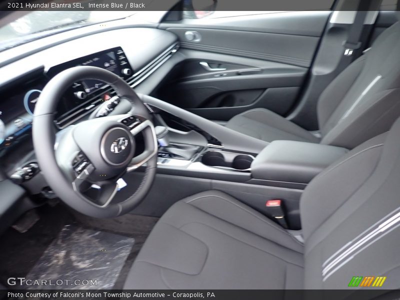 Intense Blue / Black 2021 Hyundai Elantra SEL