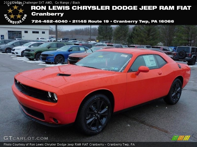 Go Mango / Black 2021 Dodge Challenger SXT AWD