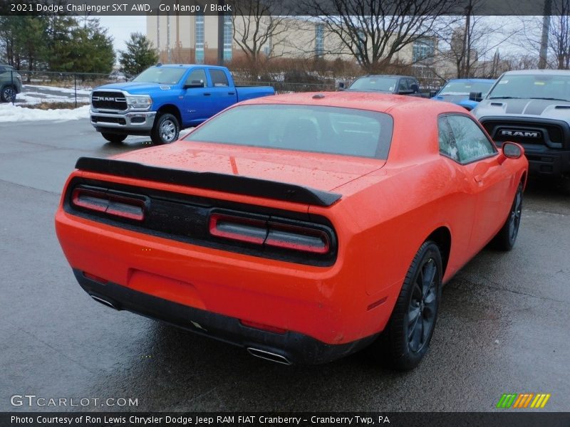 Go Mango / Black 2021 Dodge Challenger SXT AWD