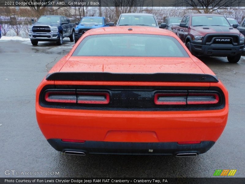 Go Mango / Black 2021 Dodge Challenger SXT AWD