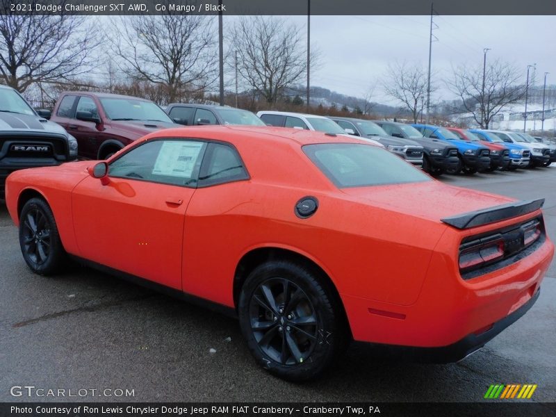 Go Mango / Black 2021 Dodge Challenger SXT AWD