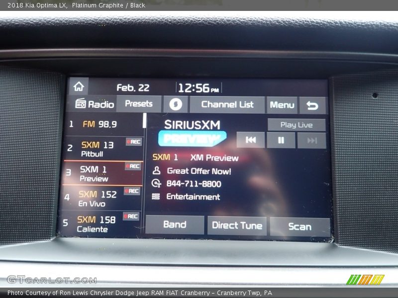 Platinum Graphite / Black 2018 Kia Optima LX