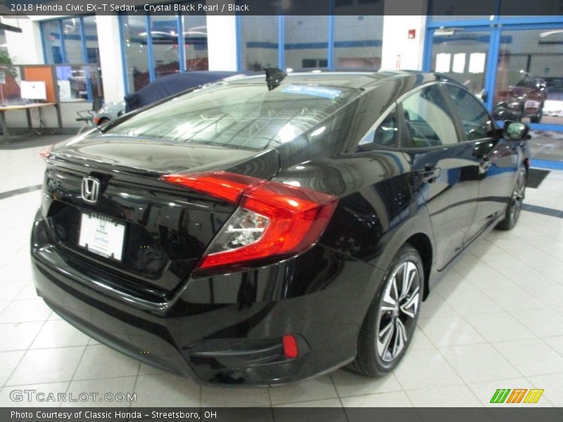 Crystal Black Pearl / Black 2018 Honda Civic EX-T Sedan