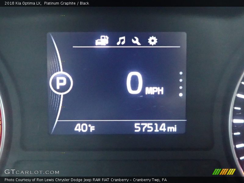 Platinum Graphite / Black 2018 Kia Optima LX