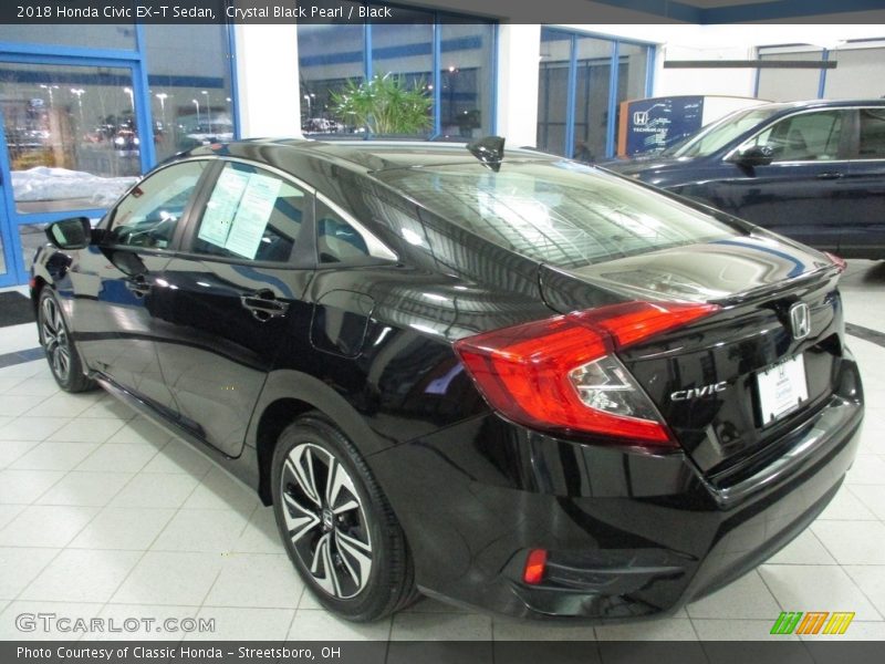 Crystal Black Pearl / Black 2018 Honda Civic EX-T Sedan