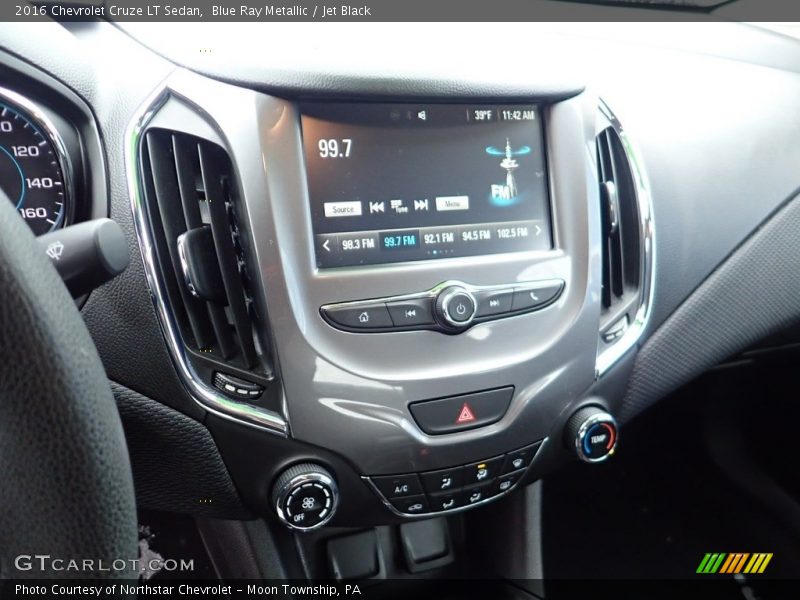 Blue Ray Metallic / Jet Black 2016 Chevrolet Cruze LT Sedan