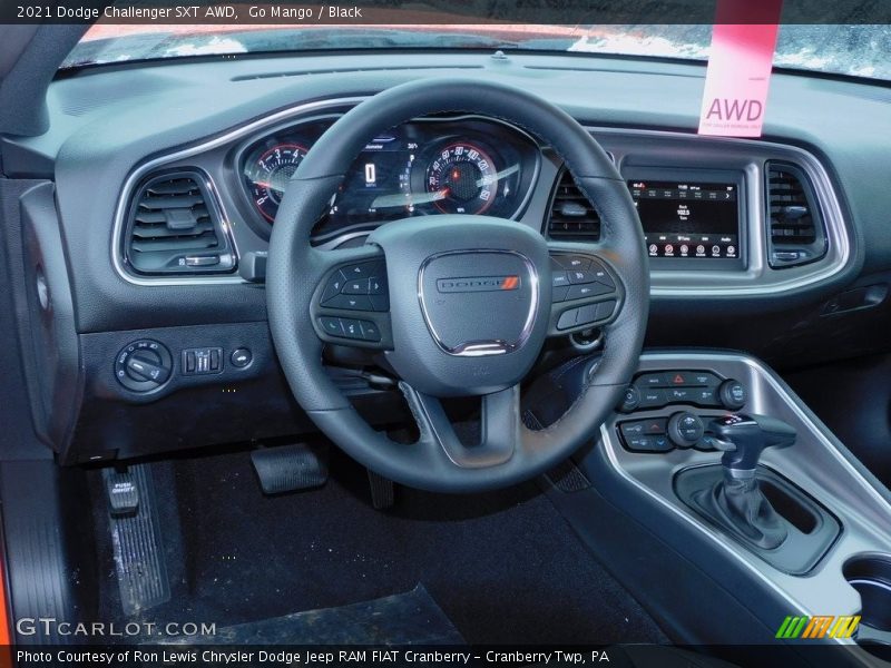 Go Mango / Black 2021 Dodge Challenger SXT AWD