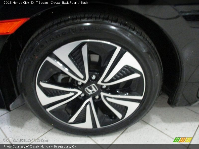 Crystal Black Pearl / Black 2018 Honda Civic EX-T Sedan