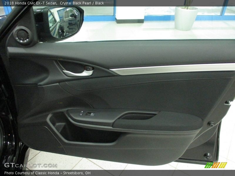 Crystal Black Pearl / Black 2018 Honda Civic EX-T Sedan