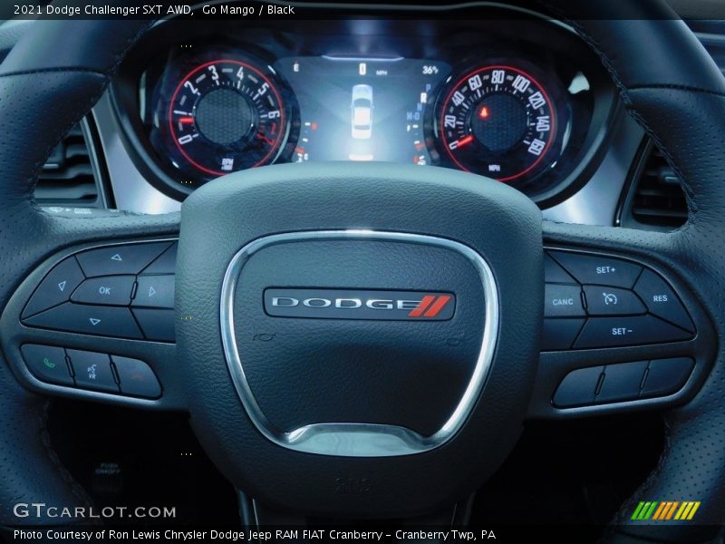 Go Mango / Black 2021 Dodge Challenger SXT AWD
