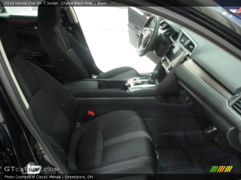 Crystal Black Pearl / Black 2018 Honda Civic EX-T Sedan