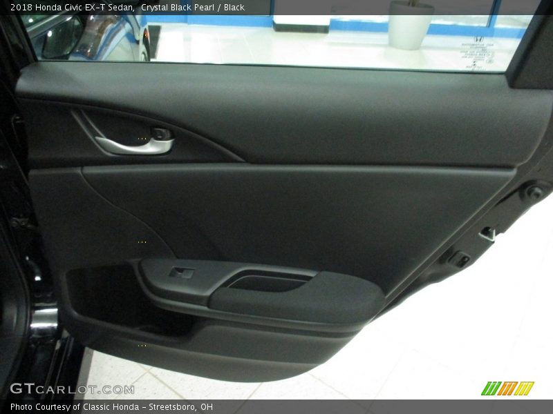 Crystal Black Pearl / Black 2018 Honda Civic EX-T Sedan