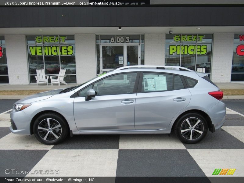 Ice Silver Metallic / Black 2020 Subaru Impreza Premium 5-Door