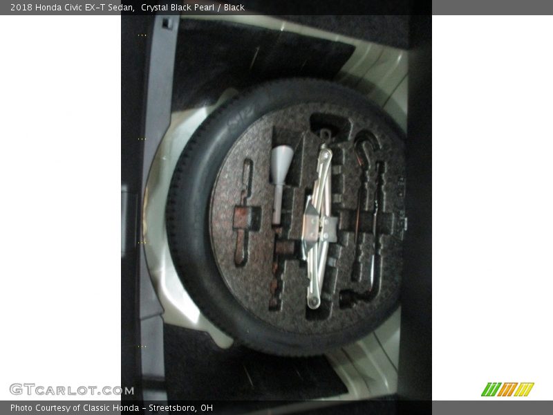 Crystal Black Pearl / Black 2018 Honda Civic EX-T Sedan