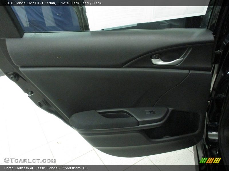 Crystal Black Pearl / Black 2018 Honda Civic EX-T Sedan