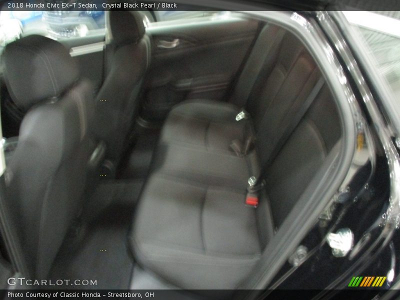 Crystal Black Pearl / Black 2018 Honda Civic EX-T Sedan