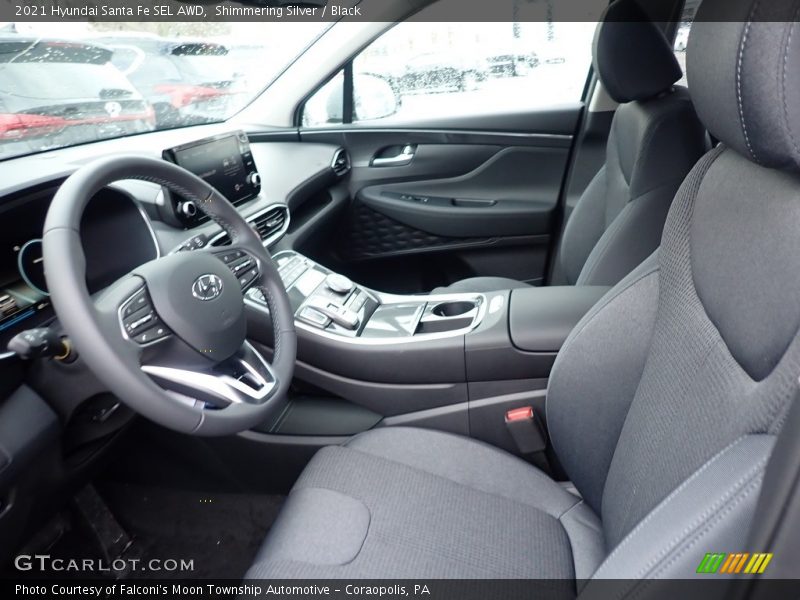 Shimmering Silver / Black 2021 Hyundai Santa Fe SEL AWD