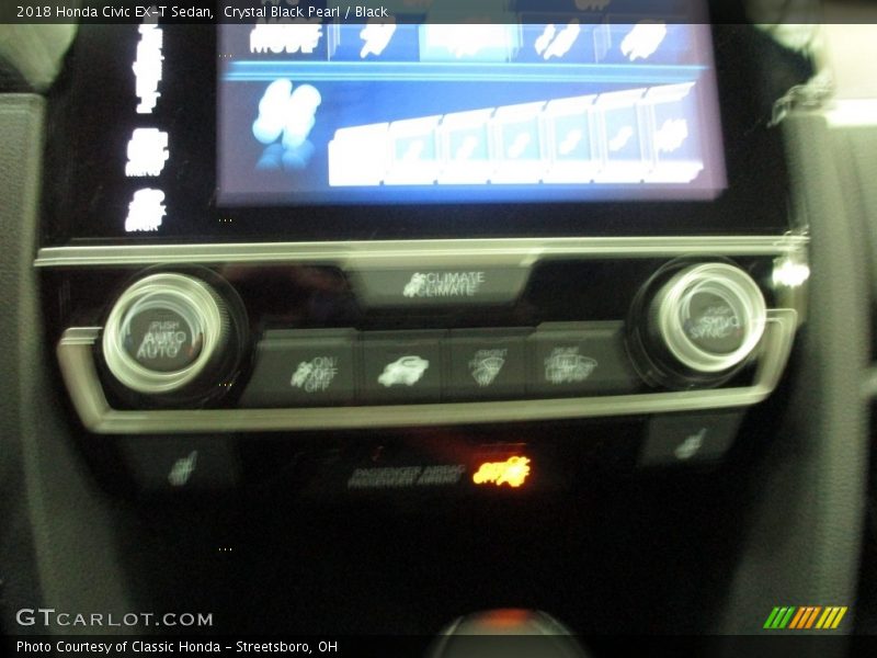 Crystal Black Pearl / Black 2018 Honda Civic EX-T Sedan