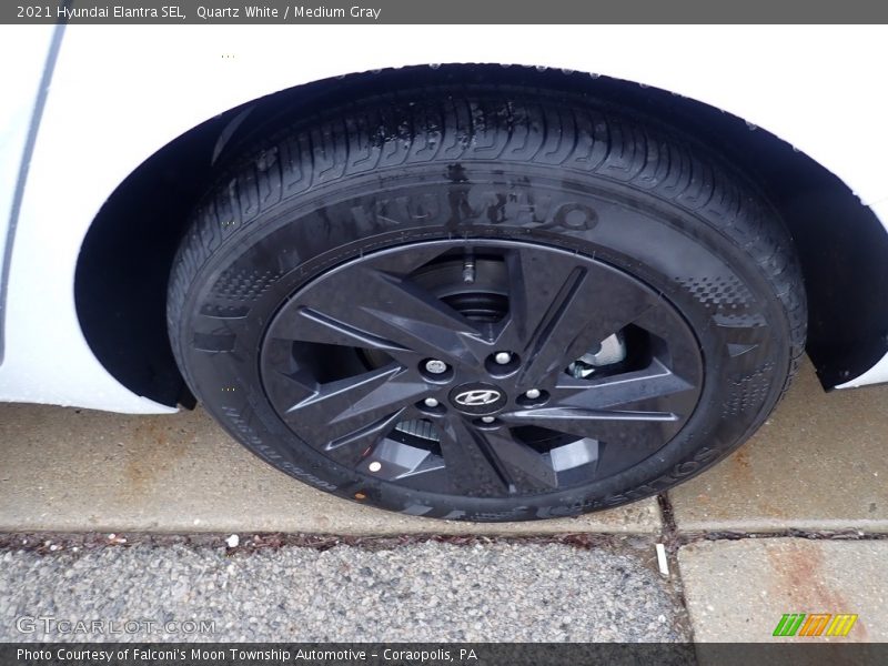 Quartz White / Medium Gray 2021 Hyundai Elantra SEL