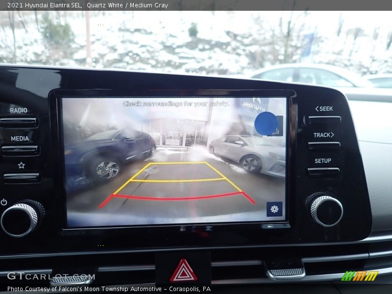 Quartz White / Medium Gray 2021 Hyundai Elantra SEL
