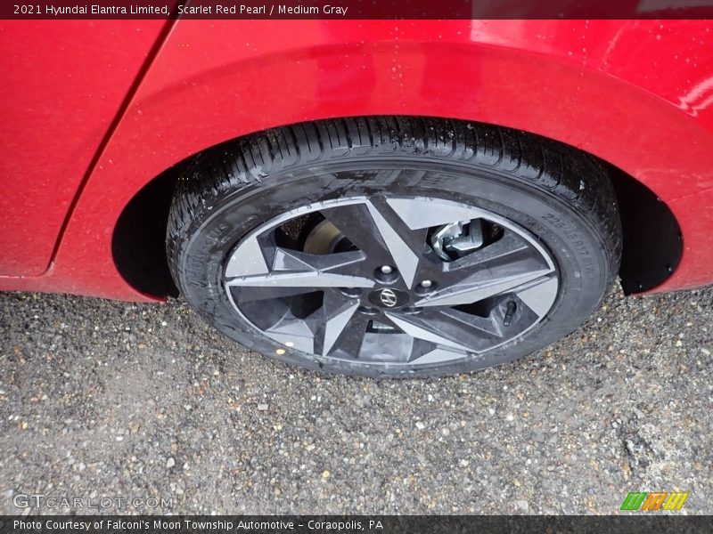 Scarlet Red Pearl / Medium Gray 2021 Hyundai Elantra Limited