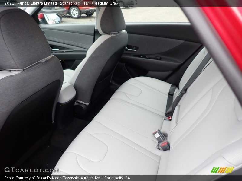 Scarlet Red Pearl / Medium Gray 2021 Hyundai Elantra Limited