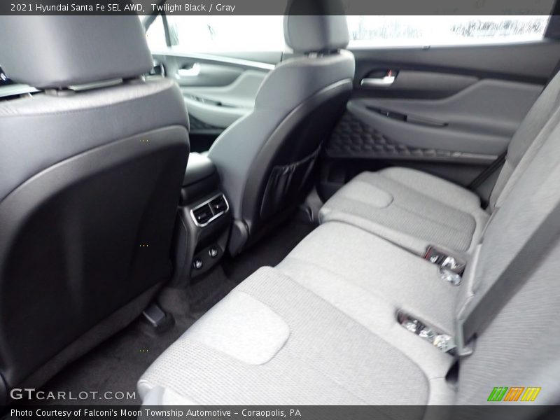 Twilight Black / Gray 2021 Hyundai Santa Fe SEL AWD