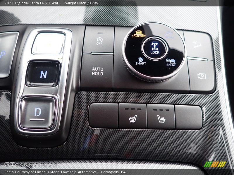Twilight Black / Gray 2021 Hyundai Santa Fe SEL AWD
