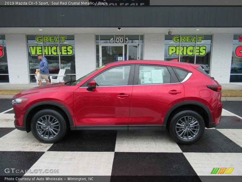 Soul Red Crystal Metallic / Black 2019 Mazda CX-5 Sport