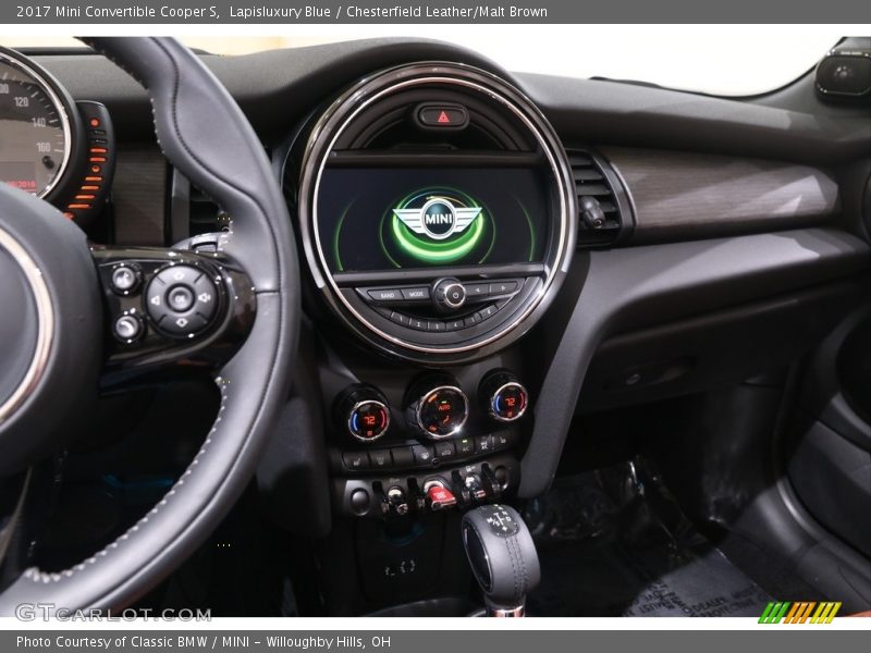 Lapisluxury Blue / Chesterfield Leather/Malt Brown 2017 Mini Convertible Cooper S