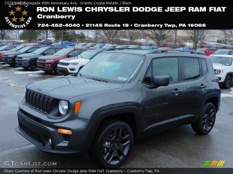 Granite Crystal Metallic / Black 2021 Jeep Renegade 80th Annivesary 4x4