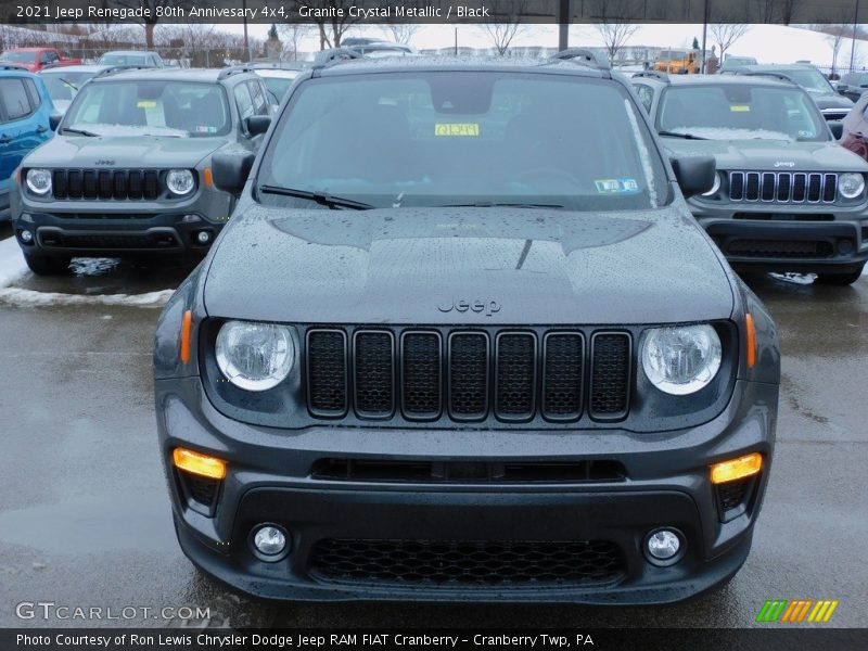 Granite Crystal Metallic / Black 2021 Jeep Renegade 80th Annivesary 4x4