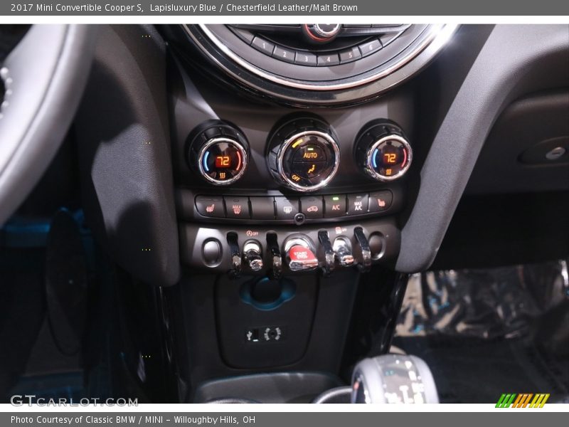 Lapisluxury Blue / Chesterfield Leather/Malt Brown 2017 Mini Convertible Cooper S