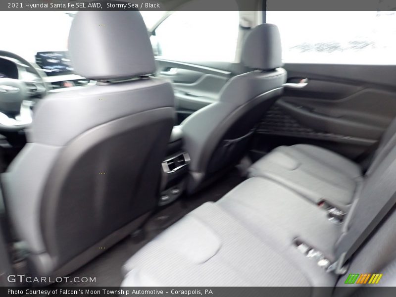 Stormy Sea / Black 2021 Hyundai Santa Fe SEL AWD