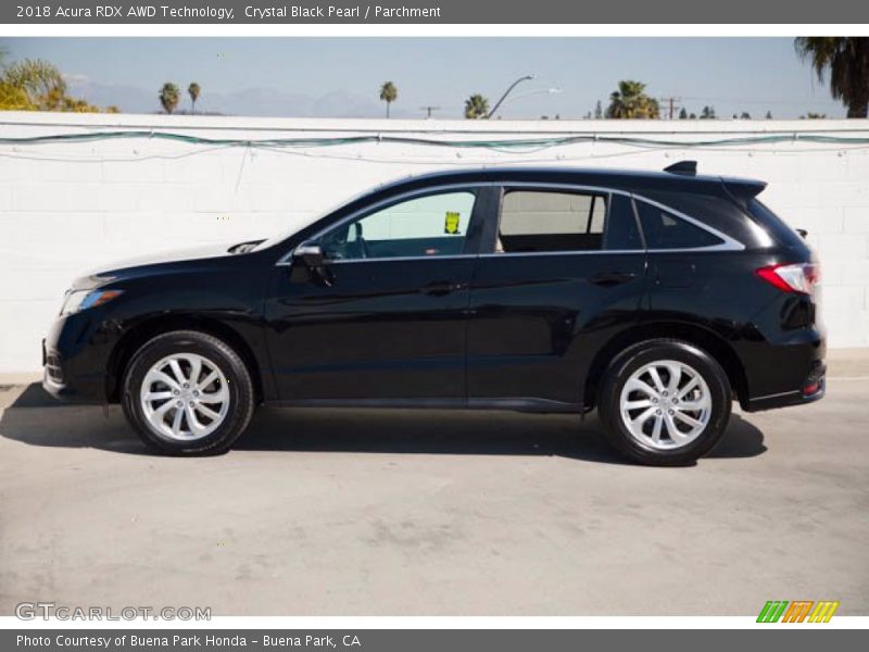 Crystal Black Pearl / Parchment 2018 Acura RDX AWD Technology