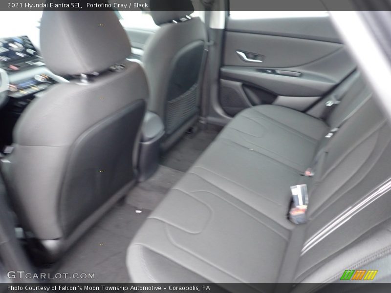 Portofino Gray / Black 2021 Hyundai Elantra SEL