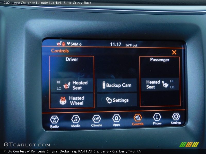 Sting-Gray / Black 2021 Jeep Cherokee Latitude Lux 4x4