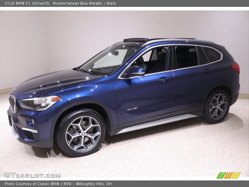 Mediterranean Blue Metallic / Black 2018 BMW X1 xDrive28i